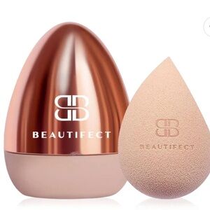 Beautifect Blender with Pod - Rose Gold Makeup Sponge Set